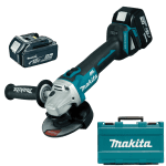 Polizor unghiular cu 2 acumulatori Makita DGA506RTE