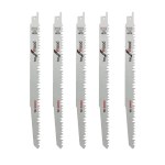 Set 5 lame fierastrau sabie Bosch HCS 240mm pentru lemn