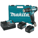 Mașină de găurit și înșurubat cu 2 acumulatori Li-Ion CXT Makita DF333DSME