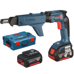 Masina de insurubat gips carton cu 2 acumulatori Bosch GSR 18 V-EC TE + MA55