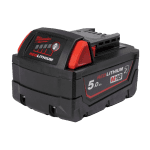 Acumulator Li-Ion cu carcasa rezistenta la chimicale 5Ah Milwaukee M18 B5-CR