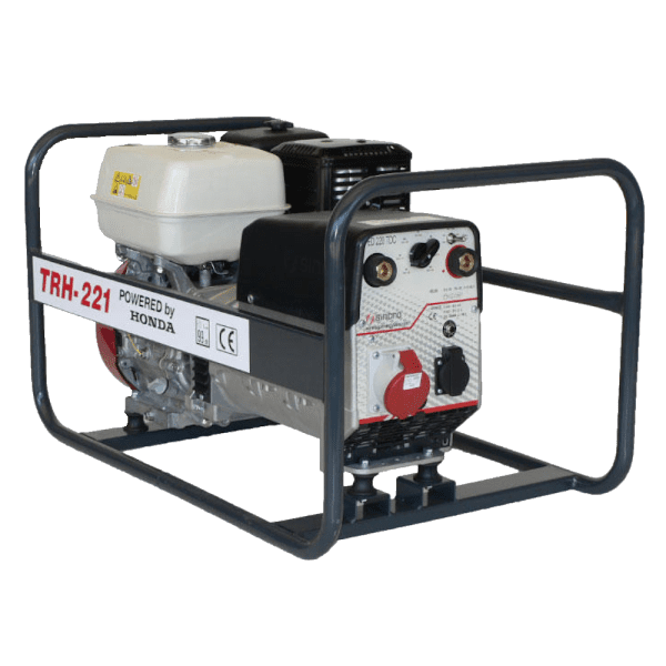 Generator de curent si sudura trifazat cu cabluri Tresz-Honda TRH 221