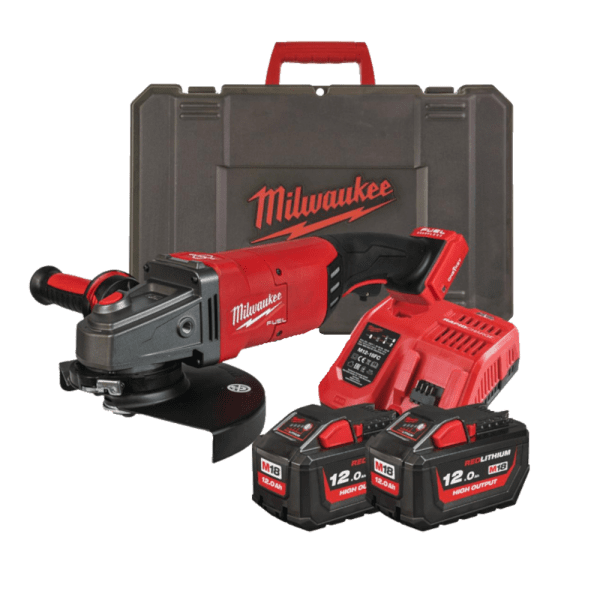 Polizor unghiular cu 2 acumulatori 12Ah Milwaukee M18 ONEFLAG230XPDB-122C