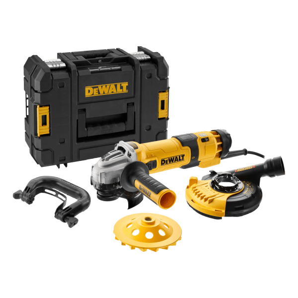 Polizor unghiular de slefuit beton 125mm DeWalt DWE4257KT