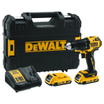 Masina gaurit cu percutie DeWalt DCD709D2T cu 2 acumulatori