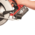 Fierastrau circular cu 2 acumulatori Milwaukee HD18 CS-402B
