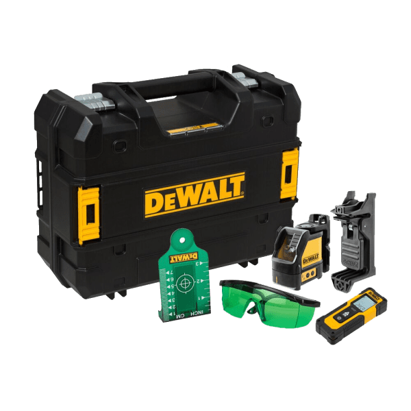 Set nivela laser cu linii verzi si telemetru DeWalt DW0887100-1