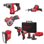 Set 6 scule cu 2 acumulatori Milwaukee M12 FPP6A2-602B